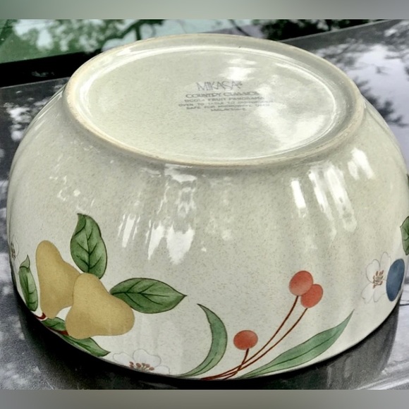 Vintage Retired MIKASA Country Classics Dc014 FRUIT PANORAMA 7.75" Serving Bowl - Picture 8 of 10